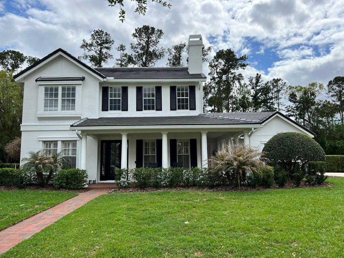 Black and White Exterior Painting In Orlando, FL