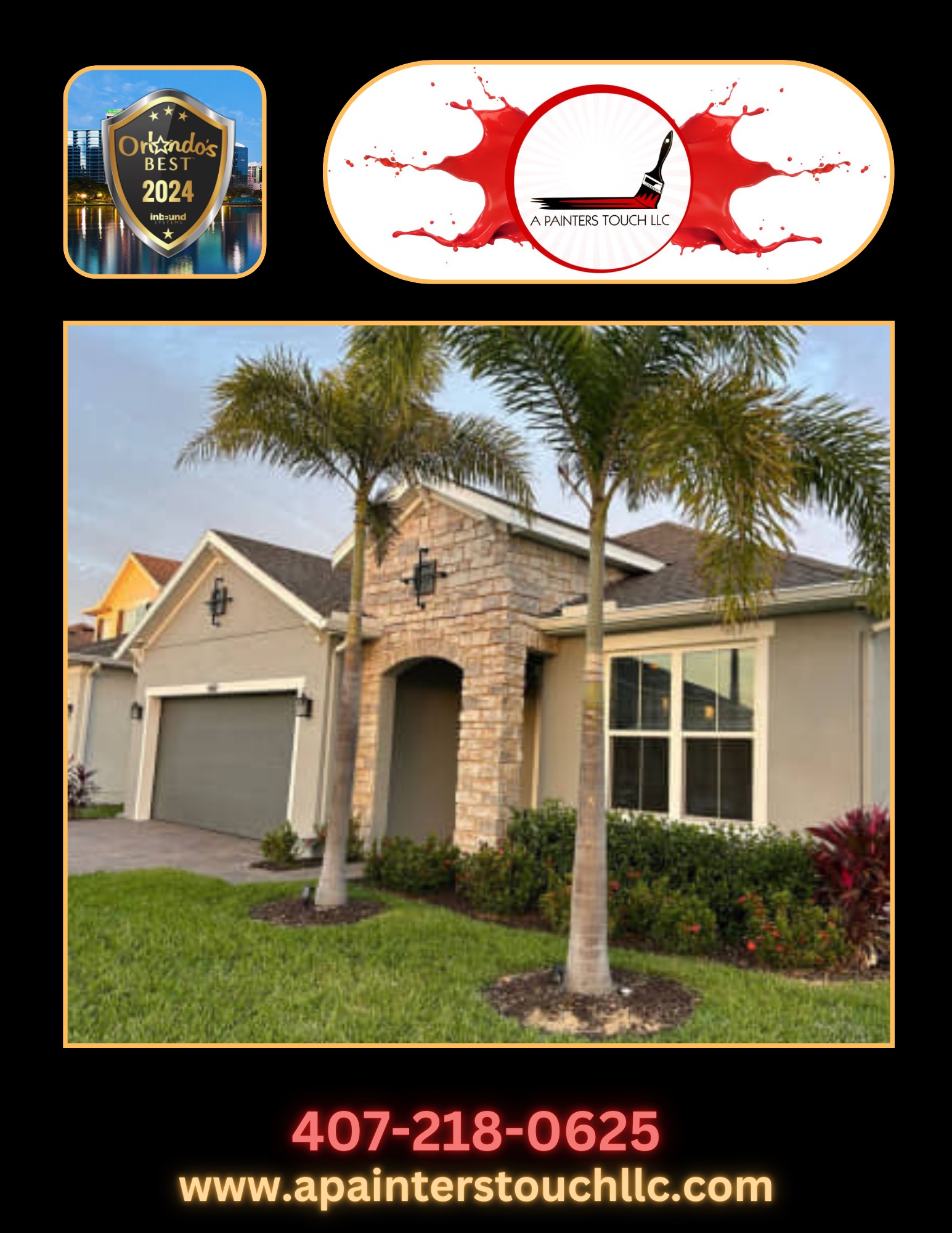 Exterior Refresh: Grey Body with Crisp White Trim for a Stunning New Look in Orlando, FL