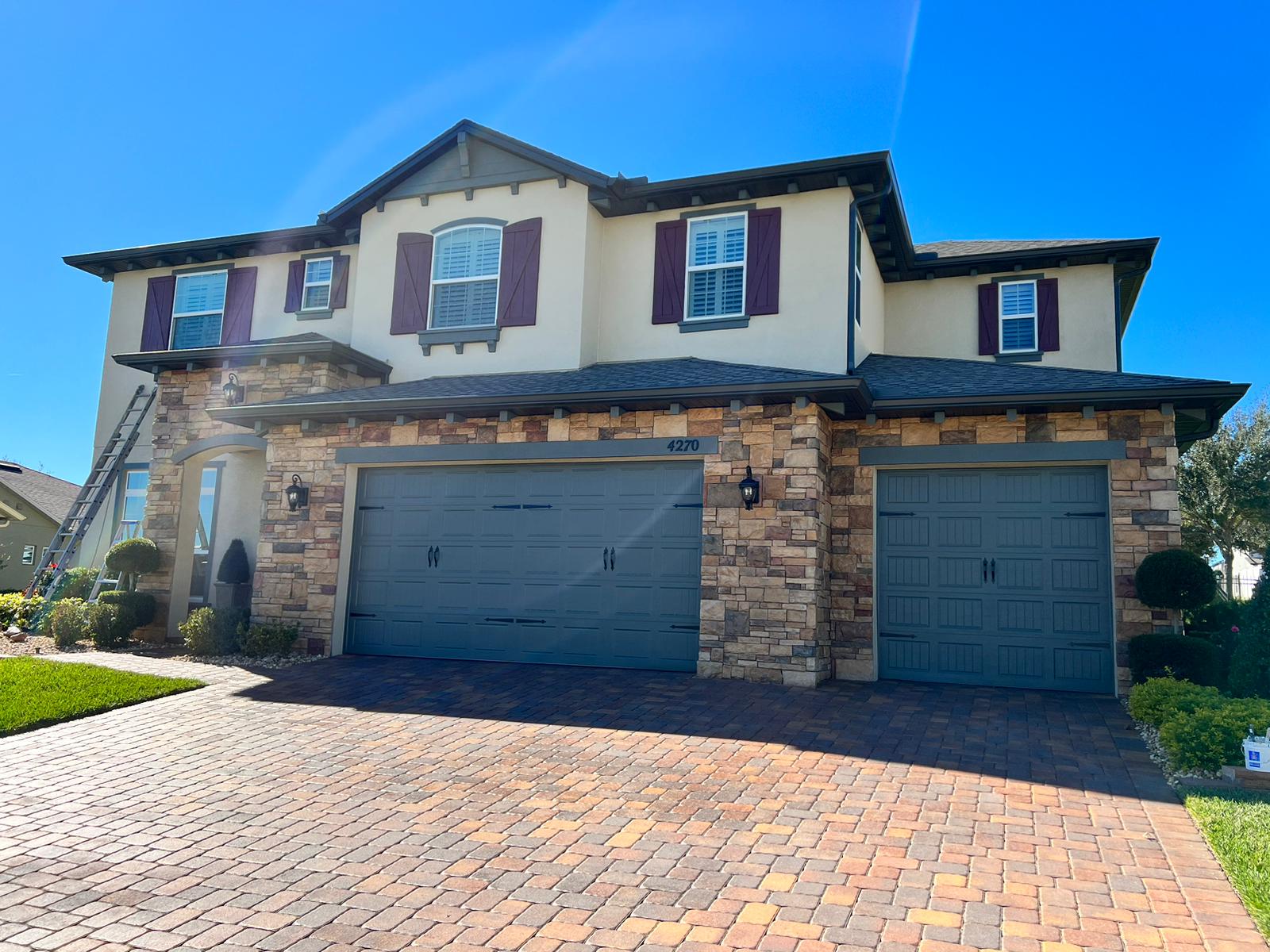 Stucco and Shake Exterior Painting in Lake Nona, FL by A Painters Touch, LLC