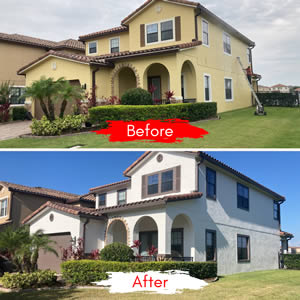 Stucco and Shake Exterior Painting in Lake Nona, FL by A Painters Touch, LLC