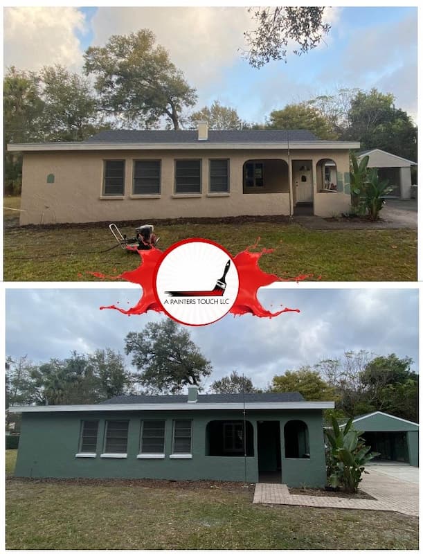 Green Exterior Painting in Lakeland, FL