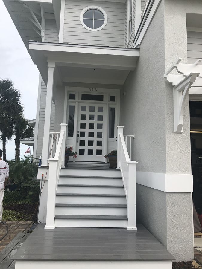 Front Door Painting Project In Orlando, FL