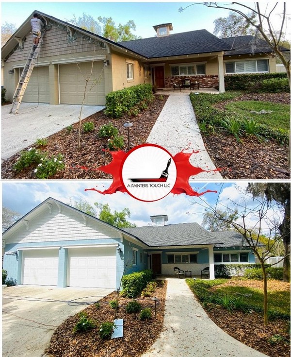 Refreshing Light Blue and White Exterior in Orlando, FL