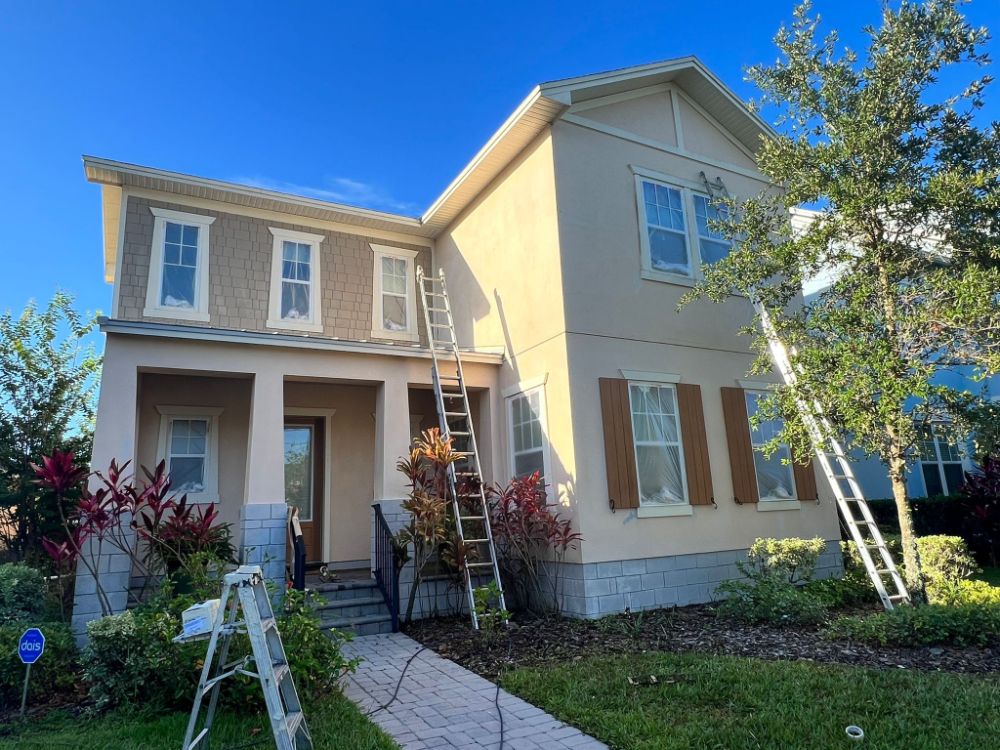 Stucco and Shake Exterior Painting in Lake Nona, FL by A Painters Touch, LLC