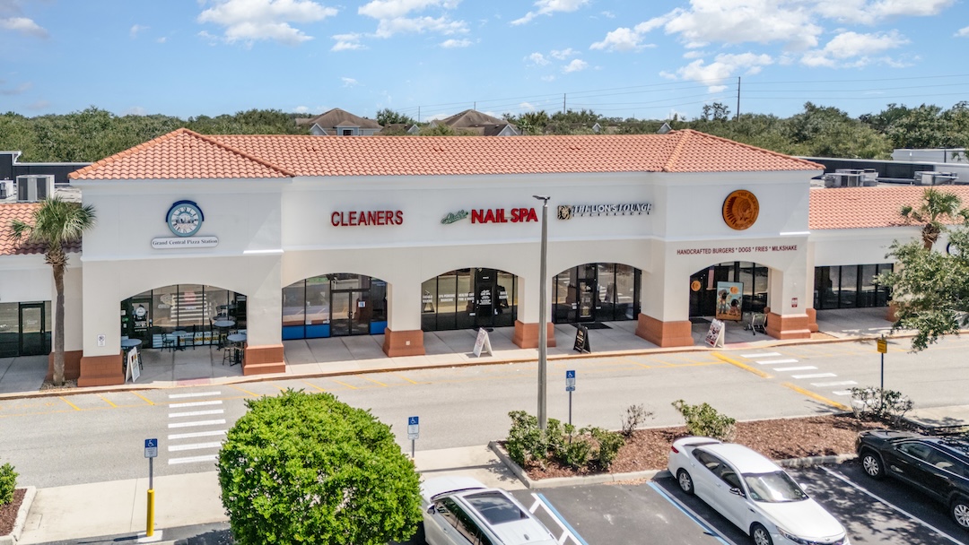 Stucco Repair and Full Exterior Shopping Plaza Painting in Ocoee, FL